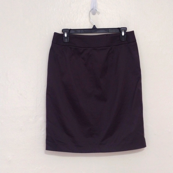 J. Crew Dark Brown Pencil Skirt w/ Pockets Like New Size 2 - Picture 4 of 12